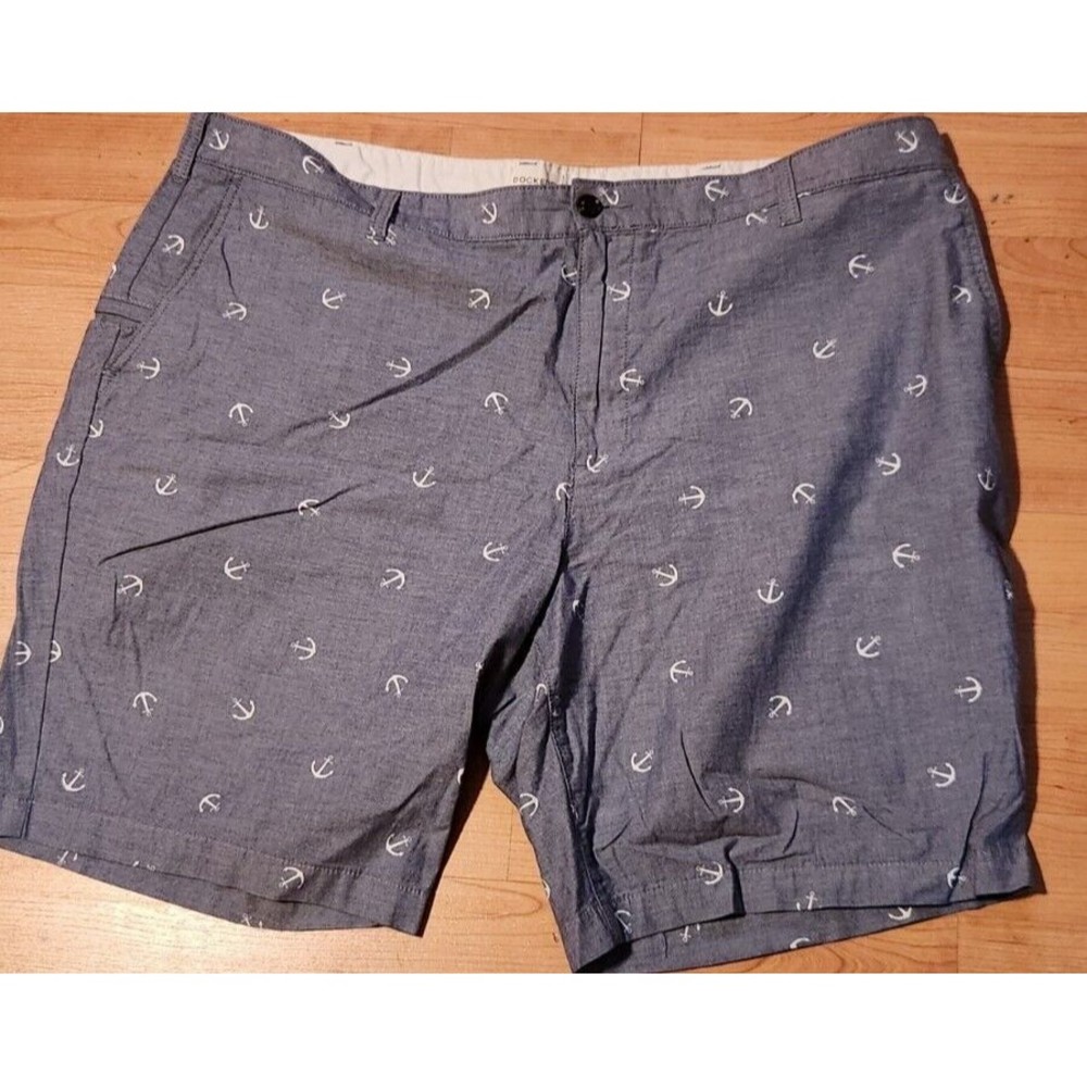 Dockers Levis Shorts Men's 42W Blue Nautical Anchor Pattern Casual Summer